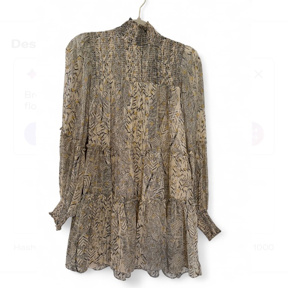 Vici Black and Cream Midi Dress - Picture 1 of 4